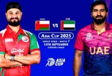 UAE vs Oman – Asia Cup 2025